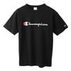 Champion Short Sleeve Classic Script Logo Size L Men's T-Shirt, 100% Cotton, Print, Black, (C3-P302Z/C3-X353L)