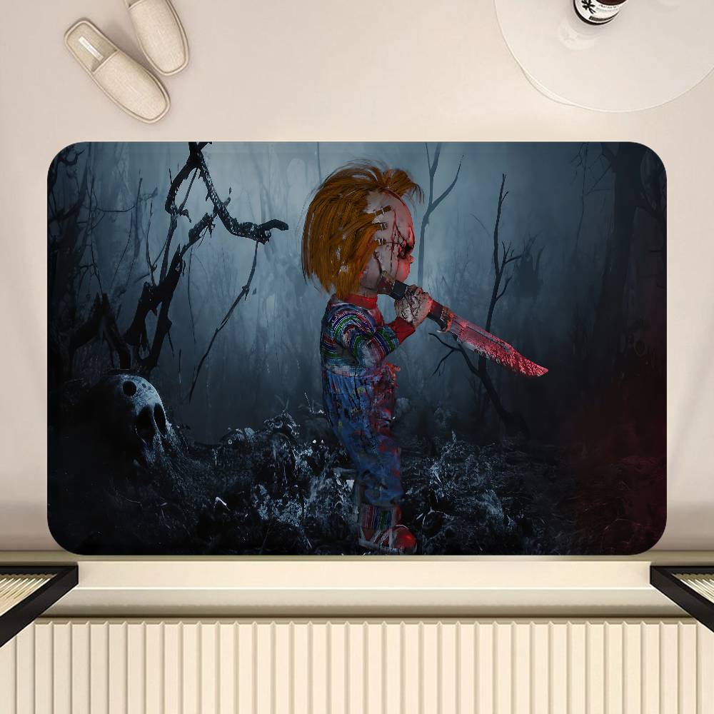 Classic Chucky Horror Movie Floor Mat INS Style Soft Bedroom Floor House Laundry Room Mat Anti-skid Household Carpets