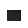 Daks Black Leather Dd Pattern Wallet