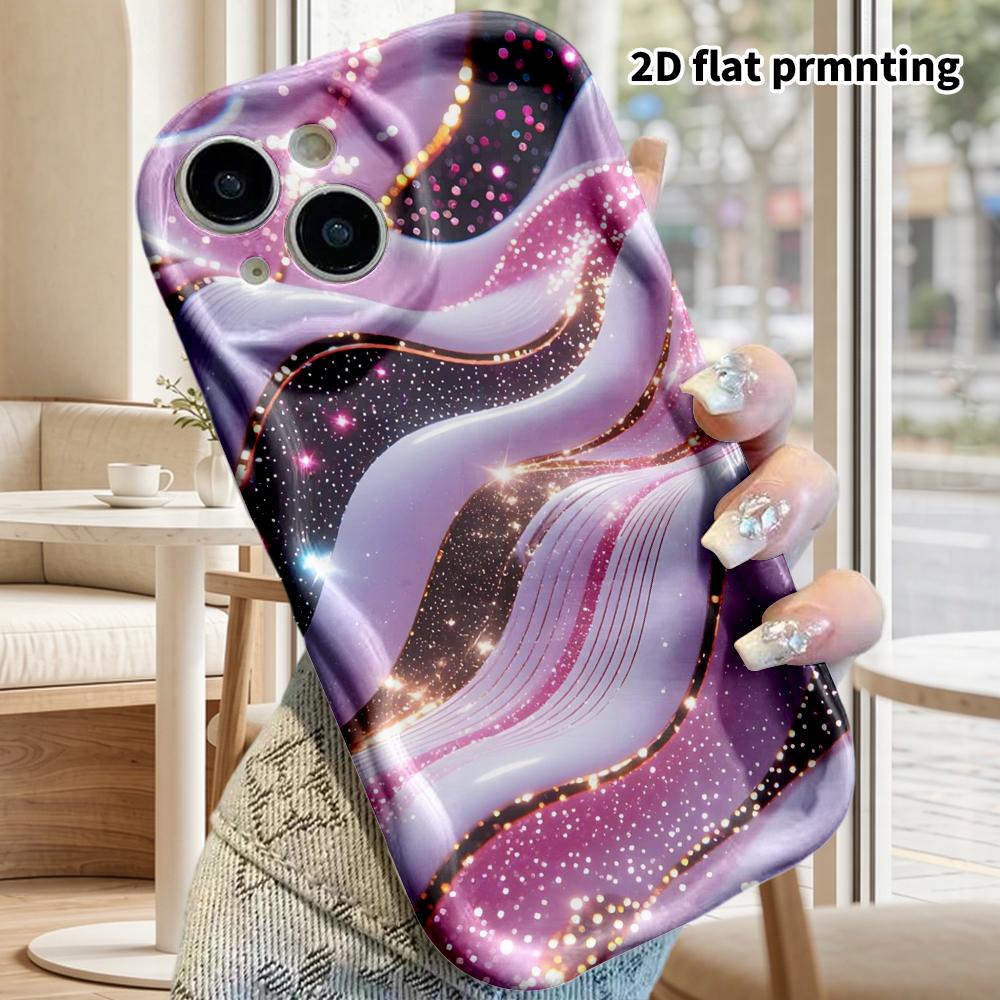 Phone Case: 2D Flat Design Suitable for iPhone 18 17 16 15 14 13 Pro Protective Case, Couple Style, Black Star, Christmas and Halloween Gift