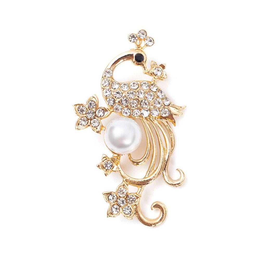 Rhinestone Pearl Scarf Buckle Elegant Jewelry Clip for 4PCS for Women