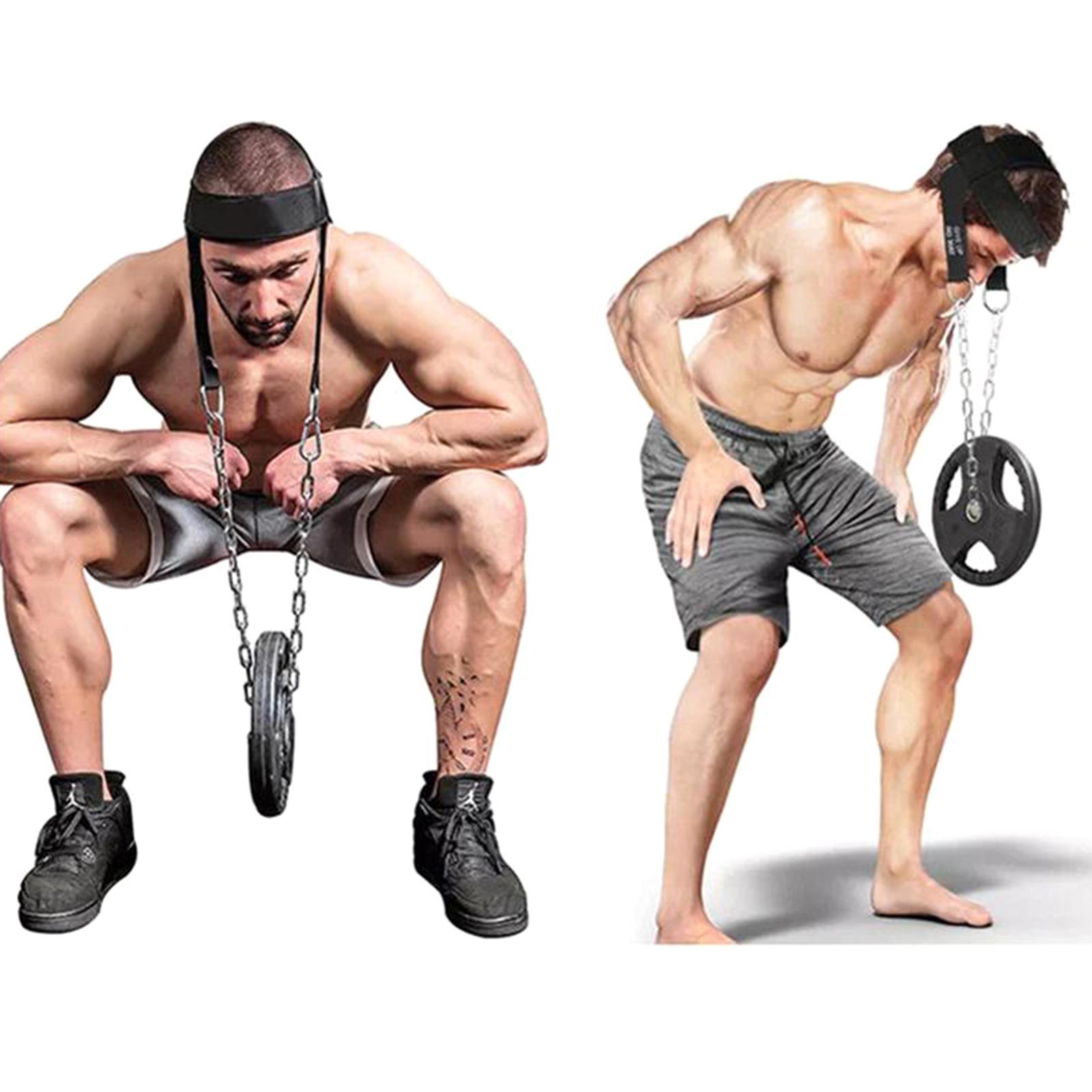 

Muscle Builder Head Harness Силовой фитнес Пауэрлифтинг Тренировка Бокс Сильная шея Металлическая цепь Тренажер Укрепитель