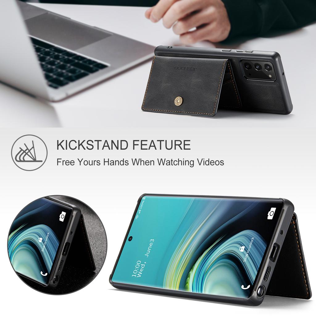 Magnetic Case For Samsung Galaxy Note 20 Ultra Note 8 9 10+ Samsung S20+ Ultra FE S21 Ultra Leather Wallet Card Solt Bag Case