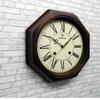 Santell Made in Japan EU Style Classical Radio-Controlled Wall Clock (Roman Letters) Antique Brown DQL675-R