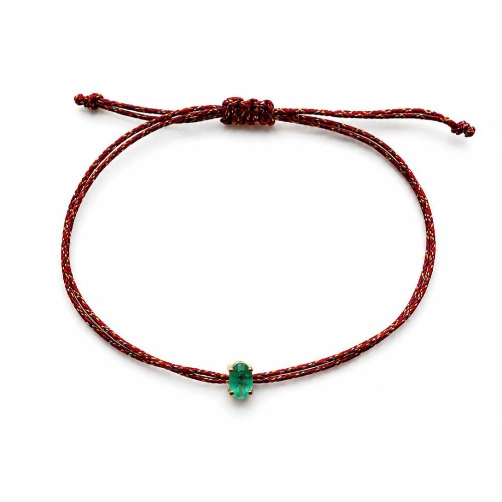 Crystal Gemstone Braided Rope Bracelet Multicolor Bohemian Bracelet Zircon Bracelet For Women