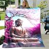 Buddhismus Buddha Šákjamuni Guanyin Bódhisattva Plyšová deka, Flanelová deka Přehozová deka do obývacího pokoje Ložnice Postel Pohovka Modlitba