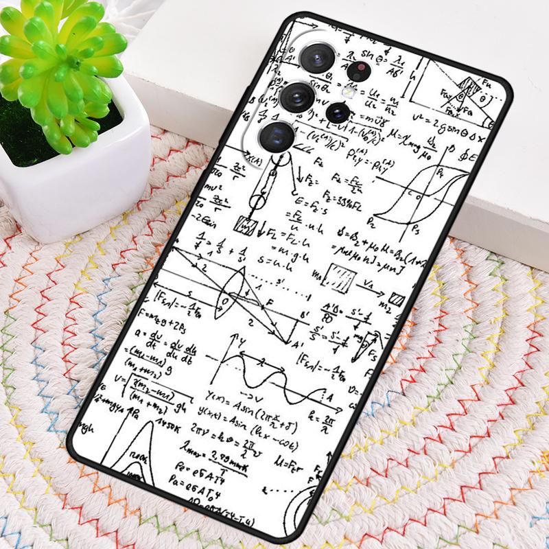Science Math Physics Formulas Phone Case For Samsung Galaxy note 10 pro S26 S25 S24 S23 S22 Ultra Plus S21 FE S20 Cover