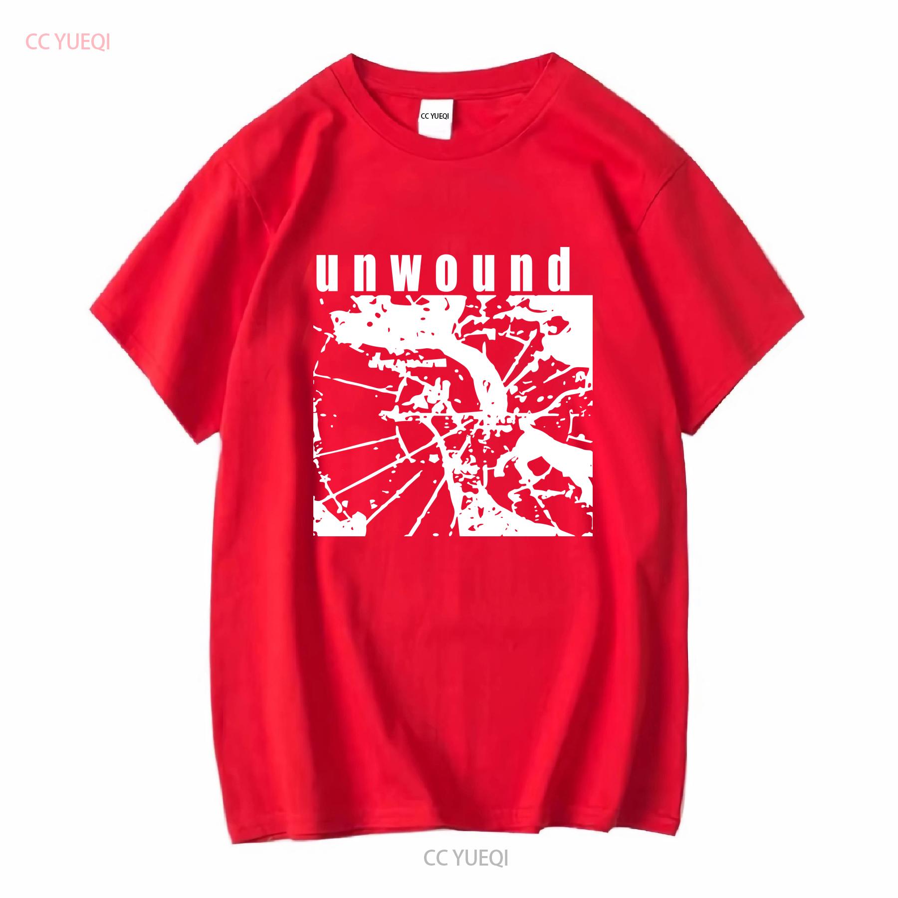 Unwound band T Shirt gift for fan TE2030 long or short sleeves vintage Washed designer clothes Unisex Soft Versatile homme S