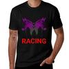 Horse Racing Beautiful Disign Tshirt Gym Wear Breathable Short Sleeve Tee