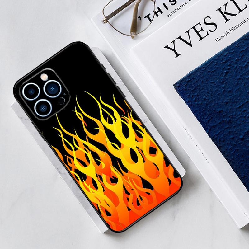 Blue Red Flame Fire Phone Case For iPhone 13 11 12 14 15 16 Pro Max 7 8 Plus X XS XR 12 13 Mini Bumper Cover