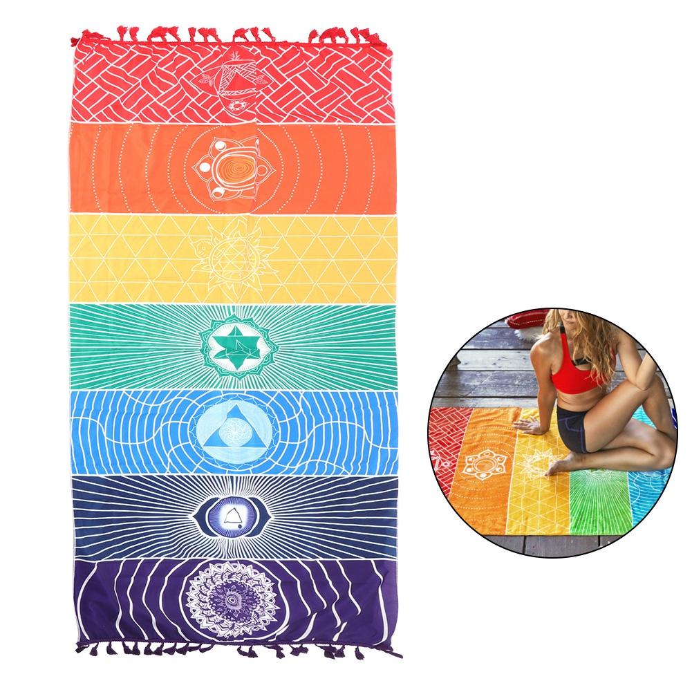 150x75cm Rectangular Shape Unique Colorful Hanging Blanket Beach Bath Towel Home Decoration