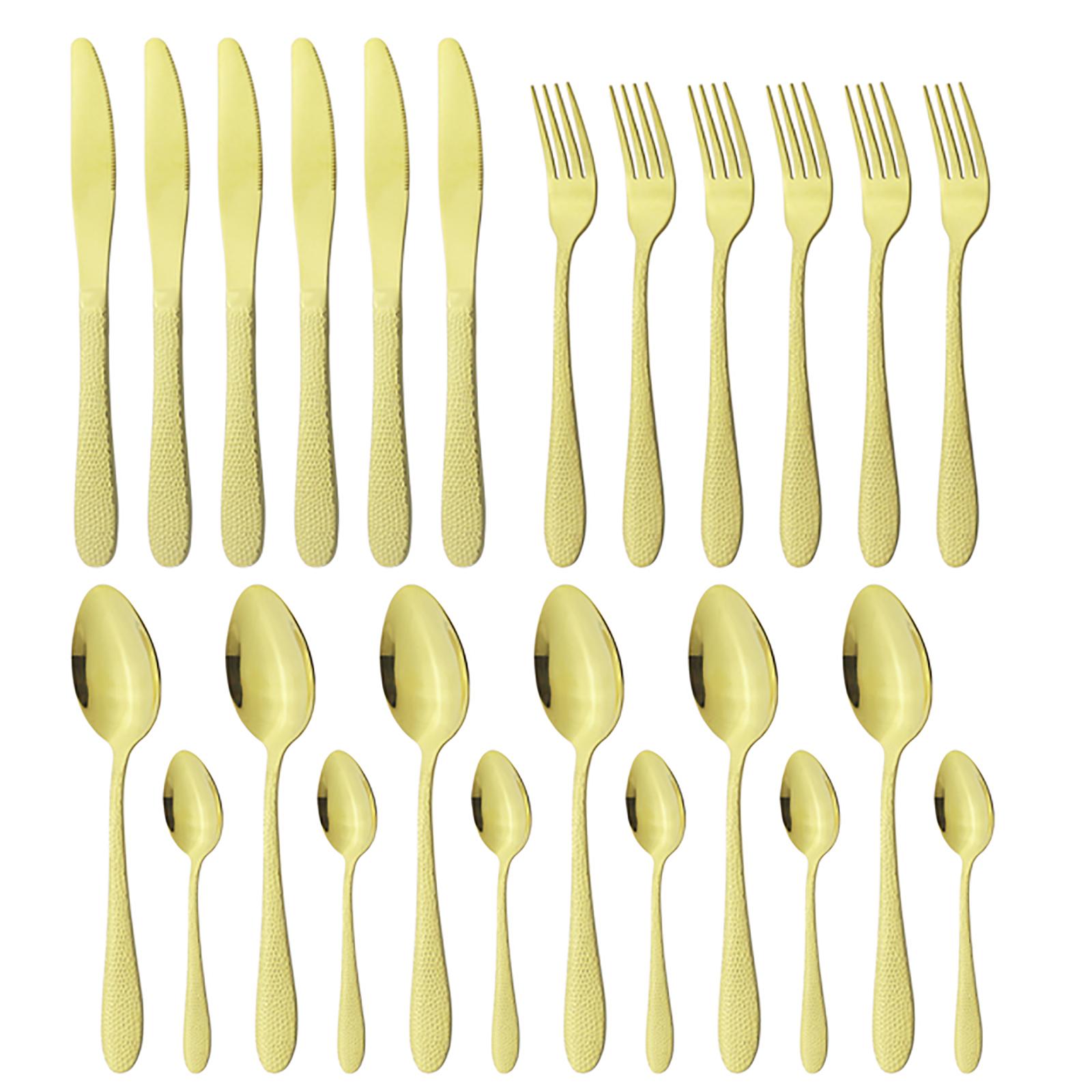 

Красочные столовые приборы в стиле вестерн, набор столовых приборов, 6 комплектов ножей, вилка, ложка, посуда, столовая посуда из нержавеющей стали, набор столовых приборов для кухни и вечеринки шампанского