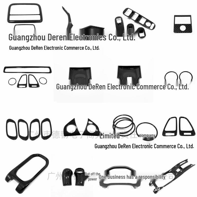 Kit di Modifica Interna in Fibra di Carbonio Binzhi: Cruscotto, Prese d'aria, Interruttore Vetri, Leva del Cambio e Rivestimento Luce di Lettura
