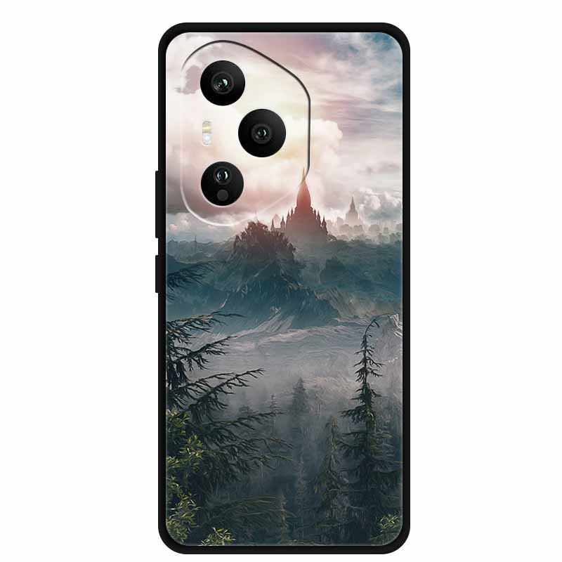 For Honor 400 Pro 5G Case Original Soft Silicone TPU Phone Cases Cover Honor400 Pro DNP-NX9 6.7" Fashion Protector Planet Capa