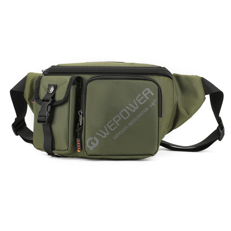 Men's Waist Packs Chest Bag High Quality Nylon Crossbody Shoulder Bag Fashion Casual Men Bag Handbag Male Fanny Bag Sling Bags