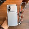 Luxury Big Window Phone Case with Lanyard for realme C67 Premium Textured Casing