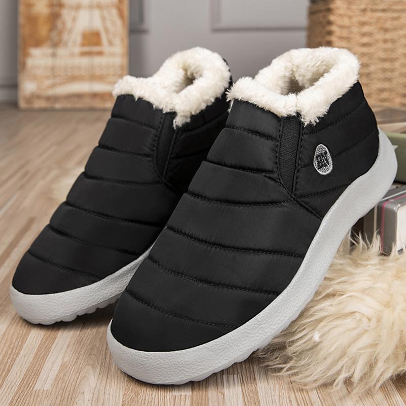 Fashion Snow Women Boots Soft Shoes For Women Fur Women Shoes Keep Warm Ankle Boots Plush Shoes Woman Platform Winter Boots Botas Mujer