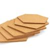 5PCS Cork Notice Board Self Adhesive Hexagon Cork Board for Photo Wall Decorations DIY Office Bulletin Board Corkboard