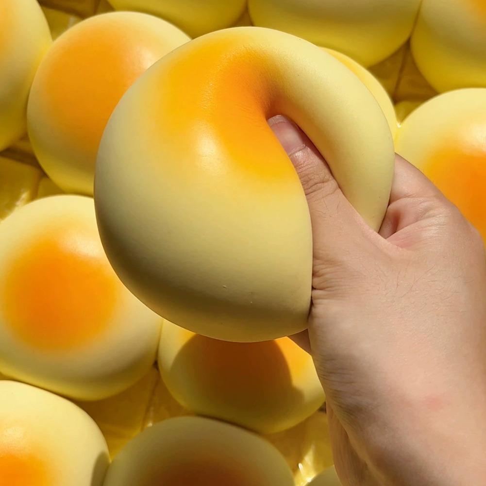 New Bread Shaped Squishy Toy Slow Rising Stress Relief Toy Portable Palm Squeeze Toy for Office Anxiety Relief Fidget Toys