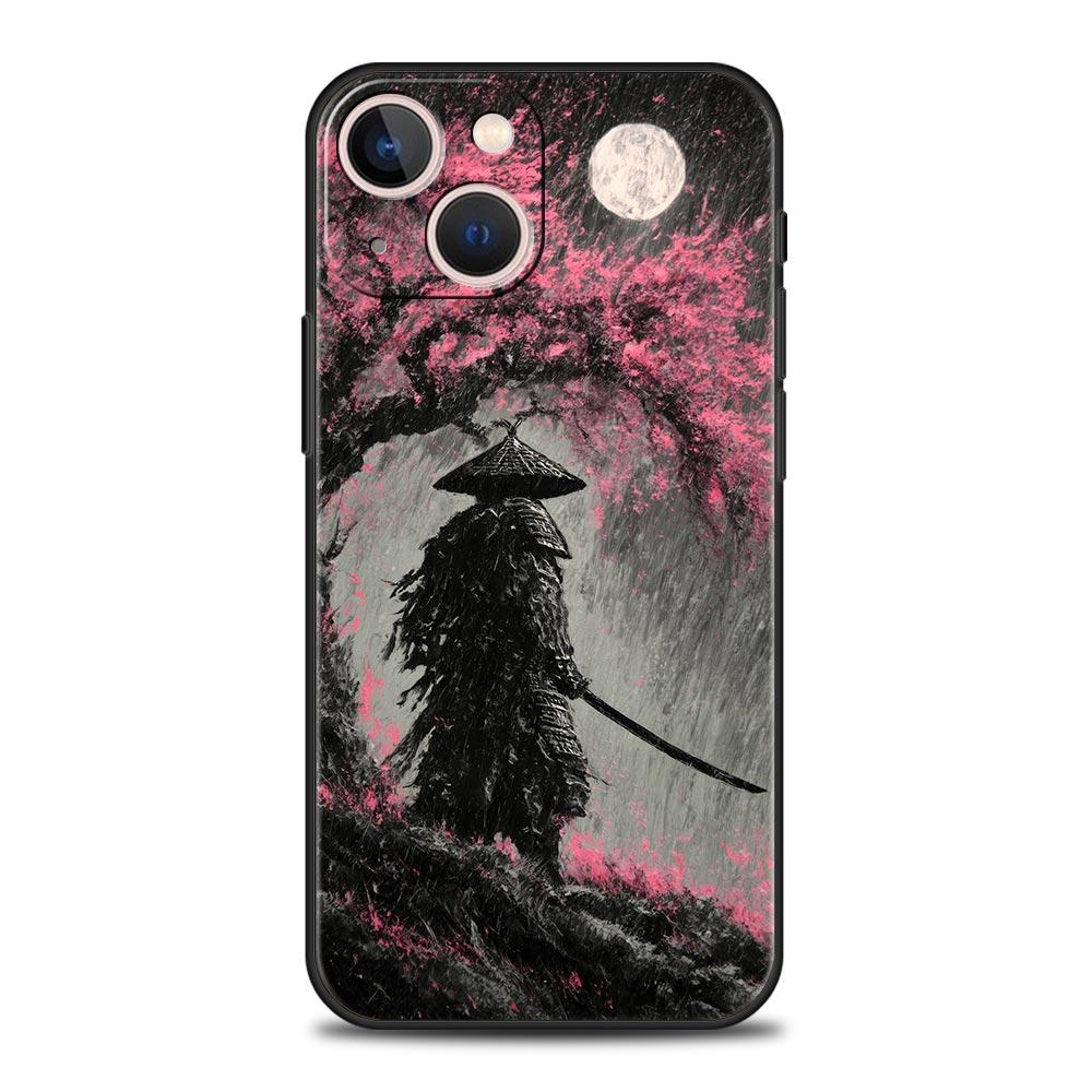Japanese Bushido Samurai Phone Case For iPhone 17 Air 16 Plus 13 15 14 12 11 Pro MAX 7 8 SE Soft TPU Shockproof Cover Funda