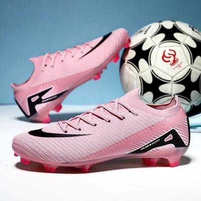 New Men Sport Soccer ShoesProfessional Boys Football Boots Outdoor Adult Long Spikes Non Slip Cleats Grass Training Shoes