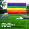 3X5 Foot Rainbow Flag 6 Stripes Vivid Color And Fade Proof Canvas Header And Double Stitched Gay Pride Banner Flags Polyes
