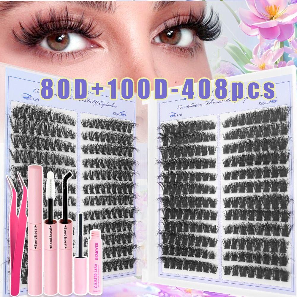 Wispy Style False Eyelashes Natural Look Fake Eyelash DIY Lash Extension Kit  Eye Lash Extension