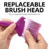 1Set Professional 8pcs Replaceable Brush Head Kit Hairdressing Tinting Coloring Tools  Salon