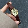 Klein Ovaal Wijzerplaat Waterdicht Dameshorloge Kwarts Slanke Leren Band Vintage Damespolsuurwerk Delicaat Casual Dagelijks Dameshorloge