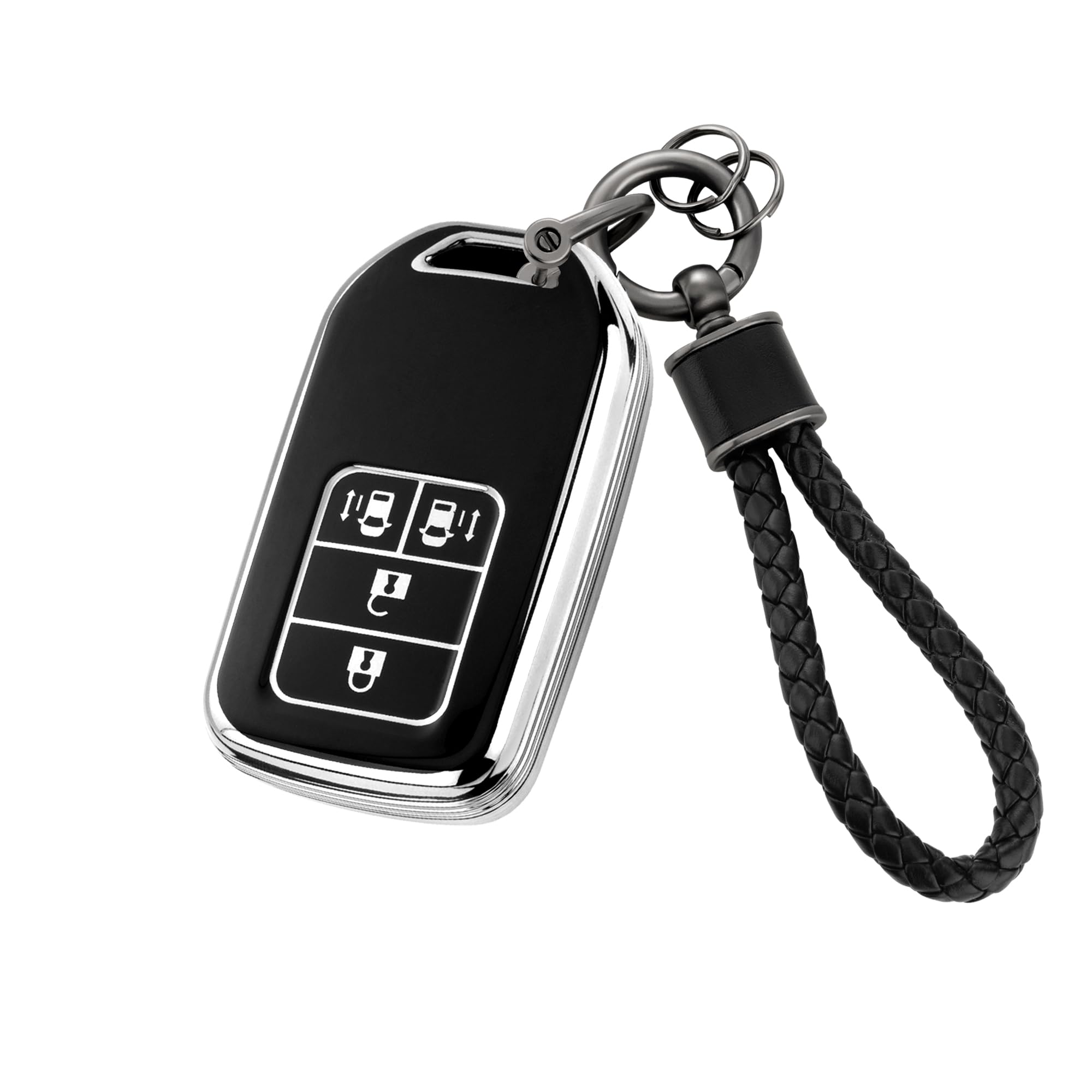 

[Unhoke] Кожаный чехол для ключей, серия RU, New Freed, чехол для смарт-ключа, New Fit, Shuttle, серебряный