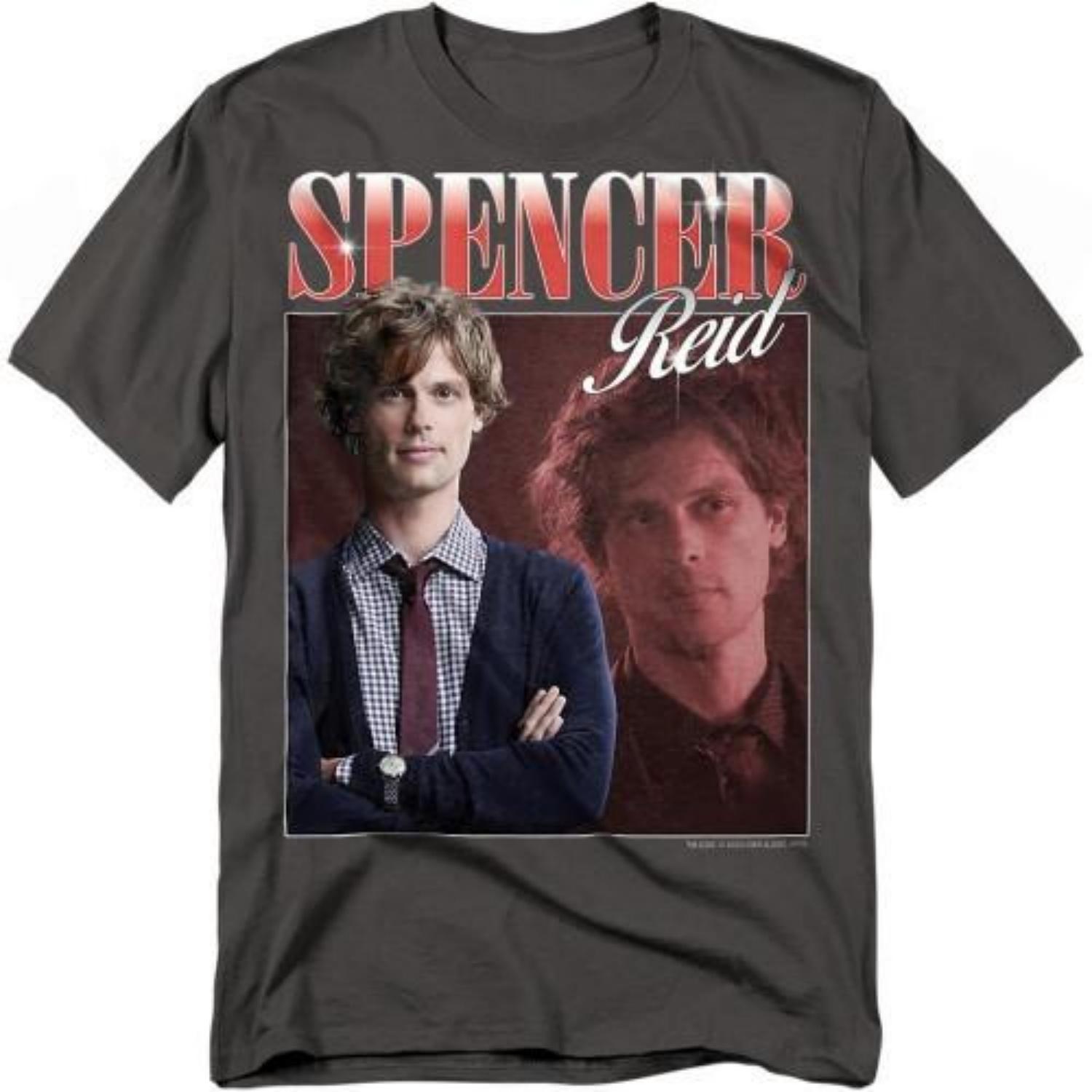 Criminal Minds Unisex Adult Spencer Reid Bootleg T-Shirt S