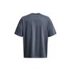 Under Armour Loose Fit Letter Print Sports T-Shirt Men Tops Gray 1379558-044