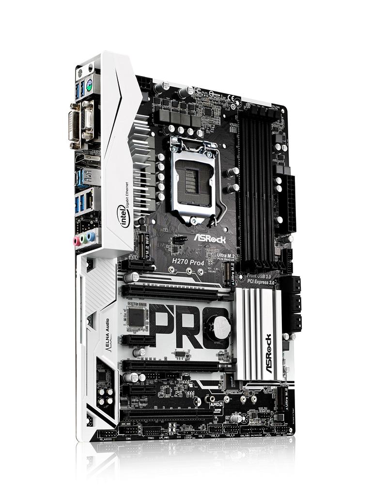 ASRock Intel H270 Chipsatz ATX Mainboard H270 Pro4