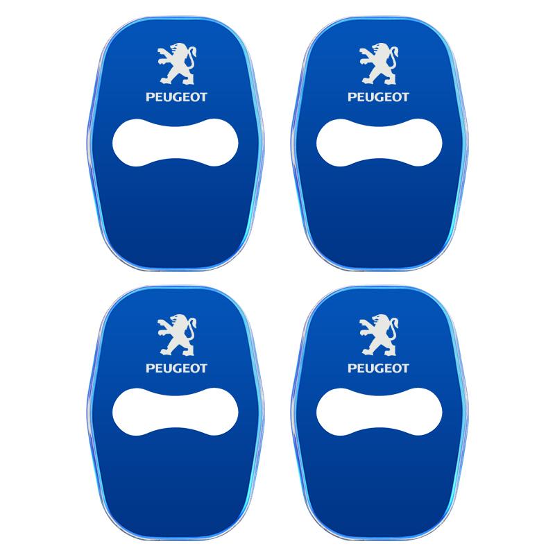 2026 Horká nálepka na auto 4ks Styling auta Kryty zámků dveří auta pouzdro na nálepku pro Peugeot 206 5008 4008 3008 207 308 408 307 508 GT Au