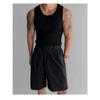 Herren Rippstrick Tanktop Slim Fit Ärmellos Muskelshirt Lässig Einfarbig Rundhalsausschnitt Weste