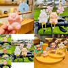 Adorable Cartoon Pig Windmill Plush Cute Car Decoration Creative Small Gift