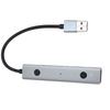 AI Powered USB Hub Voice Control Aluminum Alloy Shell USB 2.0 Hub Adapter for Computer Laptop Tablet