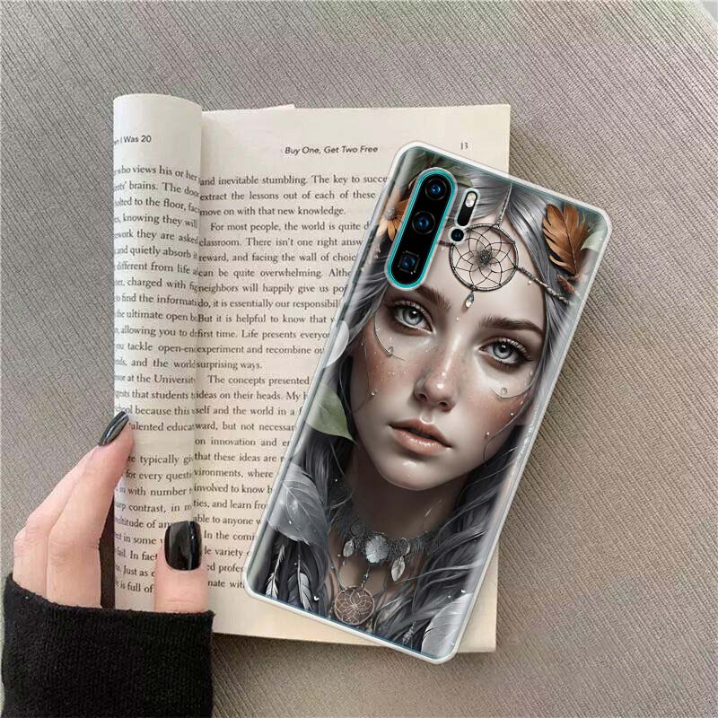 

The Girl Who Captures Dreams Phone Case For Huawei P50 Pro P10 P20 P30 P40 Lite Cover Mate 40 30 20 10 Lite Capa Shell Huawei P40