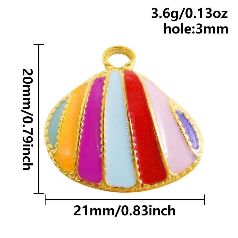 2 Stück Roter Hummer Krebs Koralle Echtsilber Vergoldet Edelstahl Emaille Anhänger Für Schmuckherstellung Zubehör DIY Strand Halsketten Anhänger