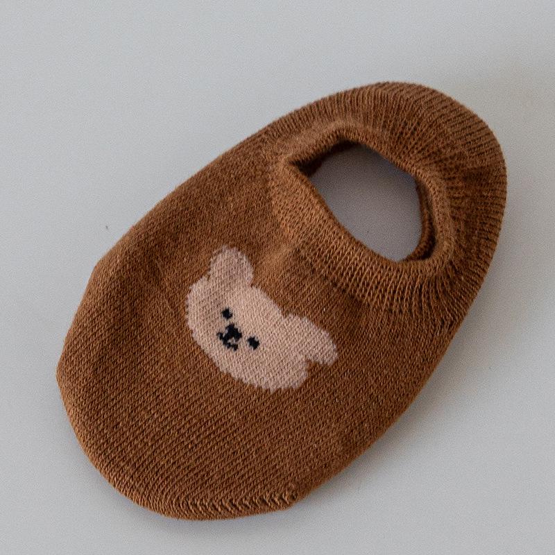 

Новорожденный Ребенок Чесаный Хлопок Нескользящие Носки с Низкой Посадкой для Ходьбы, Весна-Лето. S 0-1 year