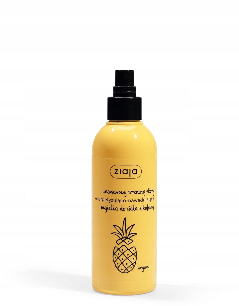 Ziaja ananasowa mgiełka do ciała z  kofeiną spray 200 ml / 0384