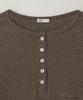 ANOTHER OFFICE WOMEN W. Waffle Henley Shirt (Mild Brown)