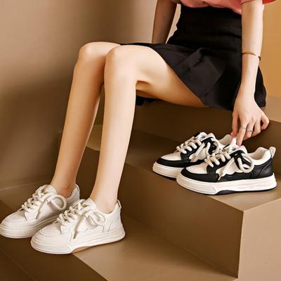 New Style Round Toe Cross Strap Thick Bottom Wear-resistant Fashion Women's Shoes Flat Casual Comfortable Running Sneakers
