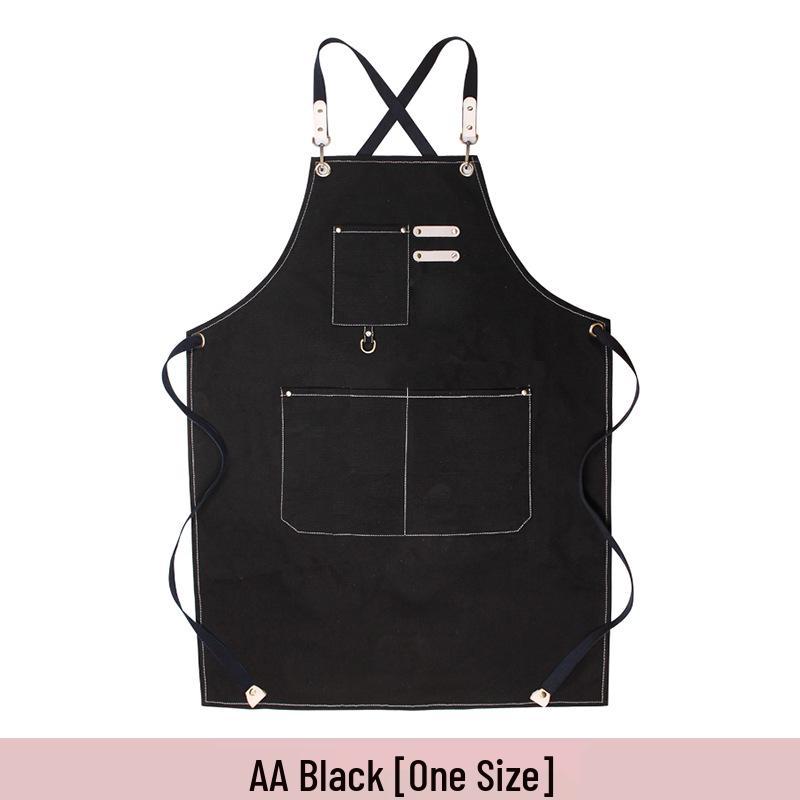 Art Studio Cross-Border Long Smock Apron, Oil & Watercolor Painting Canvas Apron