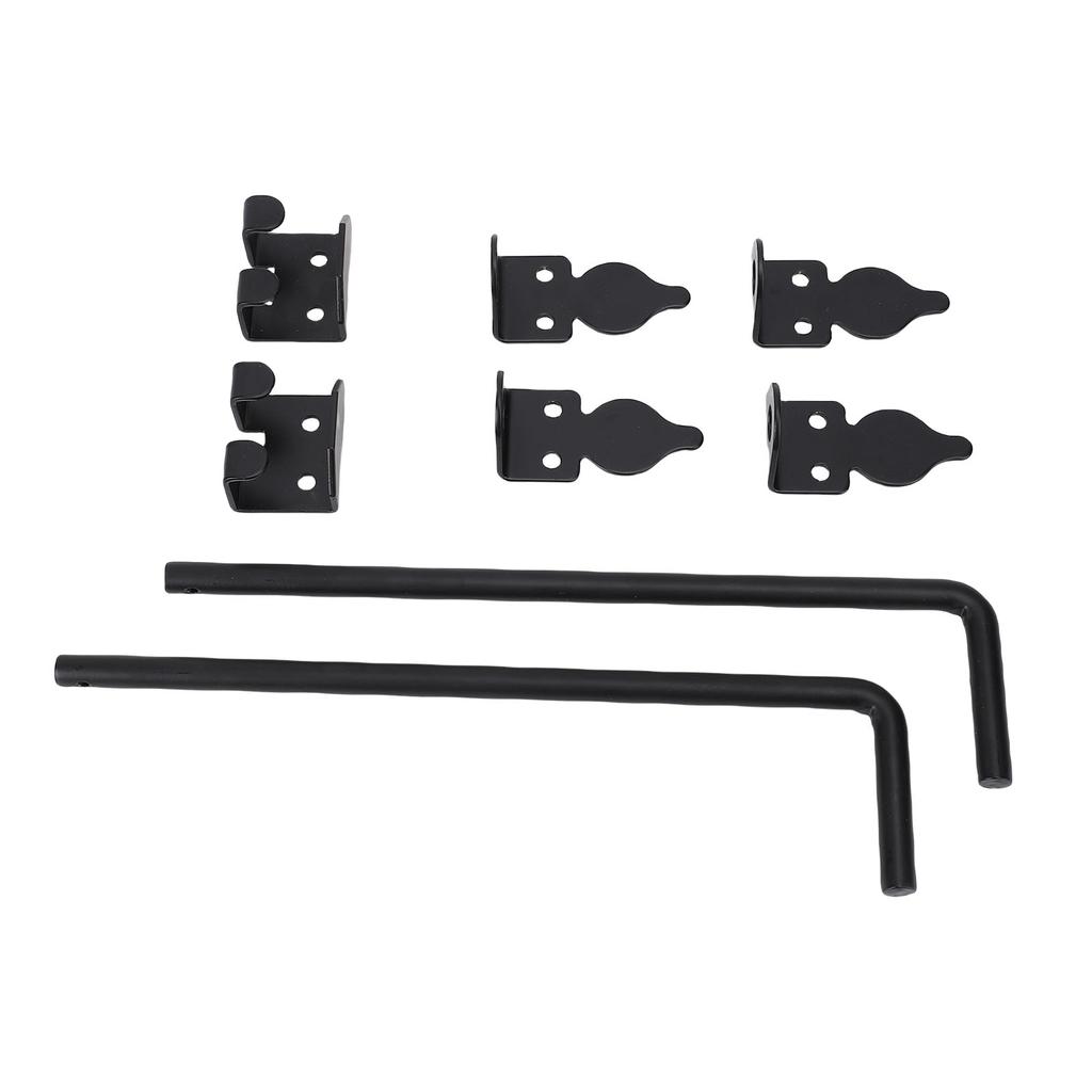 2Pcs Heavy Duty Cane Bolt Gate Drop Rod Efficient Locking Weather Proof Steel Gate Bolt Hardware for Wooden Fence
