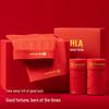 HLA Men's 'Good Fortune' Red Antibacterial Boxer Briefs - 3 Pack