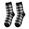 Fashion Home Women Girl Soft Bed Floor Plaid Socks Warm Sleeping Mid Stockings