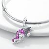 Majestic Unicorn Charm Bead Charms Copper Bead Charms Lovely Colorful Pendant Accessories Bracelets Do It Yourself Women Authentic Jewellery Gift