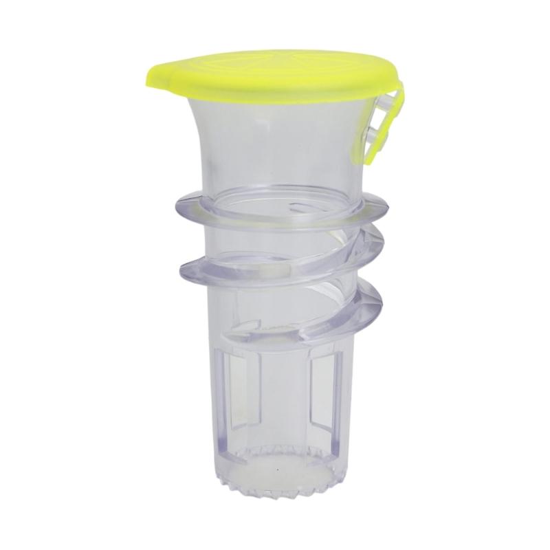 Lemon Squeezer Lemon Juicer Plastic Lime Juicer Compacts Juices Extractors Citrus Press with Lid Squeeze Lime for Drink жёлтый