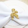 6pcs/lot High End Restaurant Bow Napkin Rings Metal Napkin Holder, Table Decoration and Accessories Wedding Napkin Ring